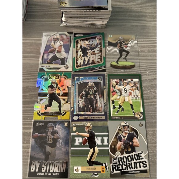 Panini Other - New Orleans Saints Football Card Lot Bundle- Approx. 100 Cards With Inserts